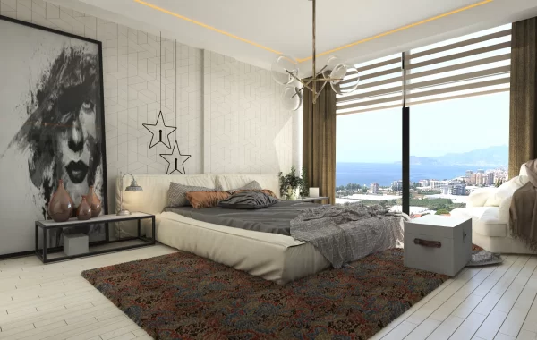 Ravishing villas for sale in Kargicak, alluring region filled with magnificent sea and mountain view