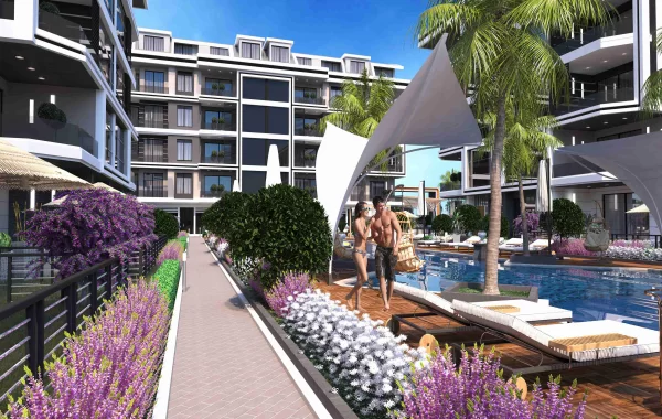 Komplex zum Verkauf in Oba, einem der am weitesten entwickelten Viertel von Alanya