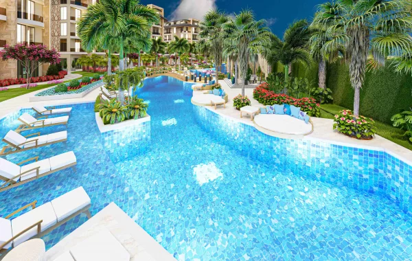 Komplex im Resort-Stil zum Verkauf in Alanya, einer sich schnell entwickelnden Gegend