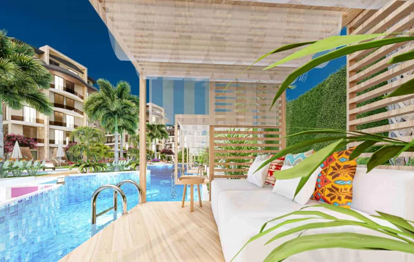 Komplex im Resort-Stil zum Verkauf in Alanya, einer sich schnell entwickelnden Gegend