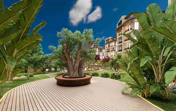 Komplex im Resort-Stil zum Verkauf in Alanya, einer sich schnell entwickelnden Gegend