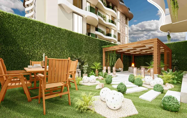 Komplex im Resort-Stil zum Verkauf in Alanya, einer sich schnell entwickelnden Gegend