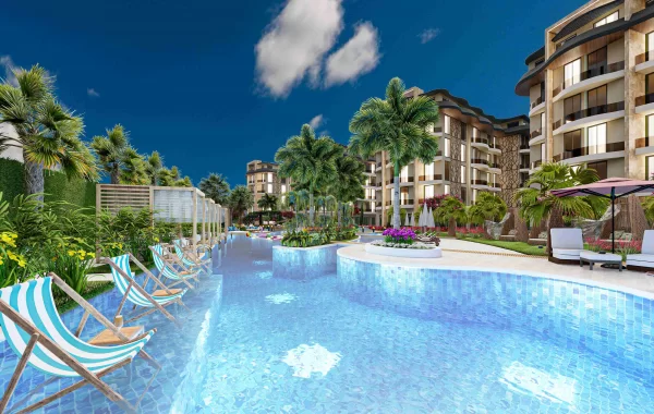 Lyxlägenheter till salu i Alanya, i ett snabbt växande område, populärt bland investerare