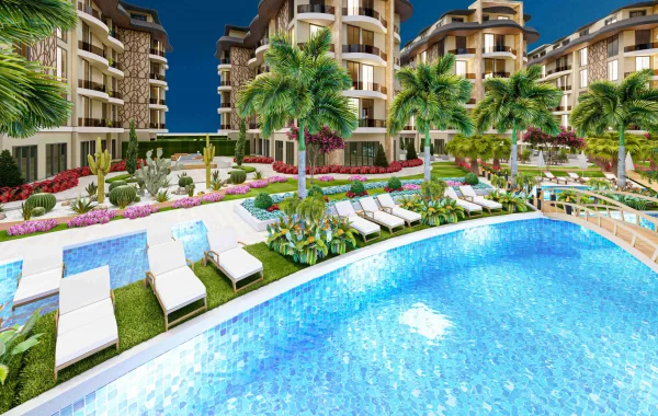 Lyxlägenheter till salu i Alanya, i ett snabbt växande område, populärt bland investerare