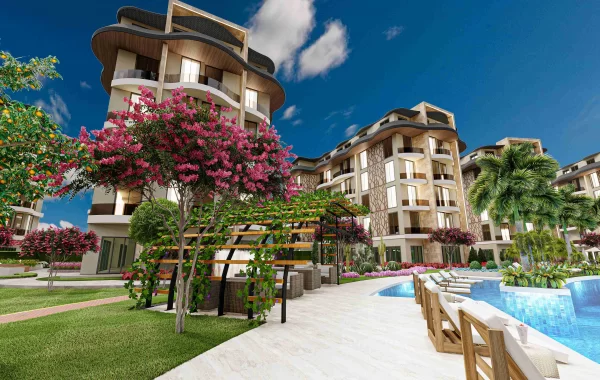 Lyxlägenheter till salu i Alanya, i ett snabbt växande område, populärt bland investerare
