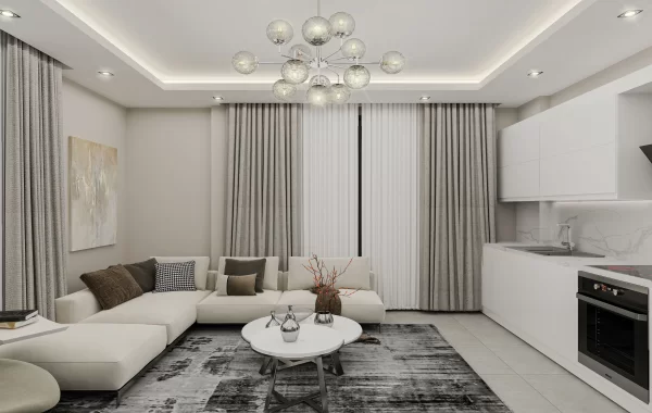Astounding apartments for sale in Kargicak, known for its beautiful nature, and stunning views