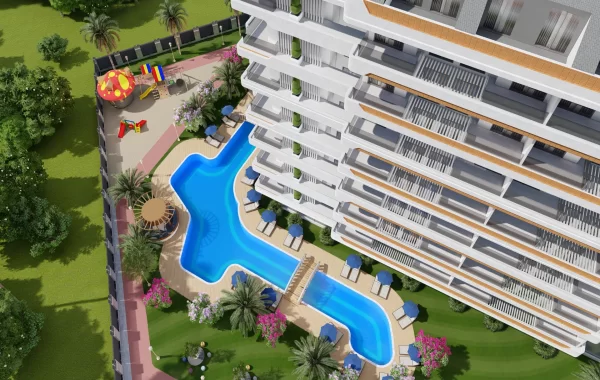 Exclusive apartments for sale in Gazipasa, known for its beautiful beaches, nature and history