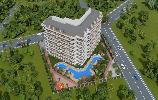 Exclusive apartments for sale in Gazipasa, known for its beautiful beaches, nature and history