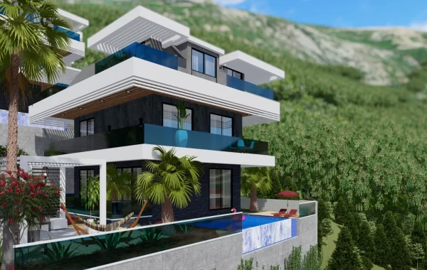 Bezaubernder Villenkomplex zum Verkauf in Alanya, die Stadt der Sonne und des Meeres