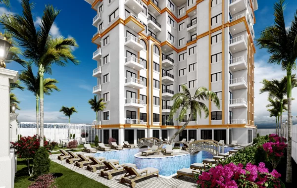 Elite-Wohnanlage zum Verkauf in Alanya, im beliebtesten Teil der Stadt