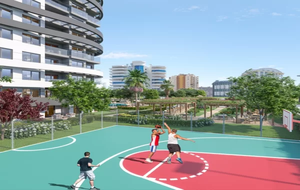 Zeitloser Wohnkomplex in Alanya/Mahmutlar, einem der berühmtesten Ferienorte in der Türkei