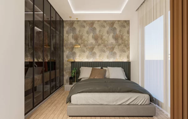 Eleganter Komplex wird in Kestel sehr nahe zum Strand gebaut, eine sehr schöne und ruhige Gegend