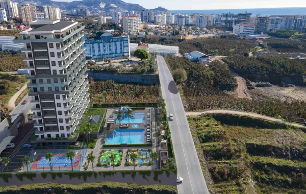 Tranquil apartment for sale in Mahmutlar, a fantastic location surrounded by mountains and sea