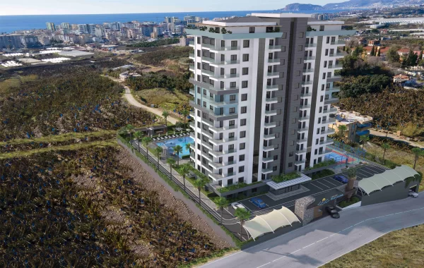 Tranquil apartment for sale in Mahmutlar, a fantastic location surrounded by mountains and sea