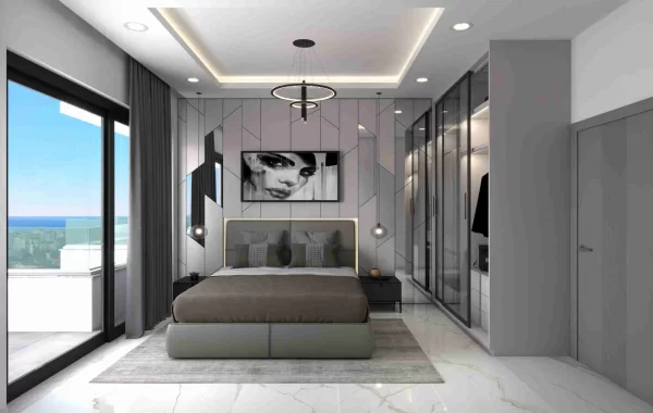 Tranquil apartment for sale in Mahmutlar, a fantastic location surrounded by mountains and sea