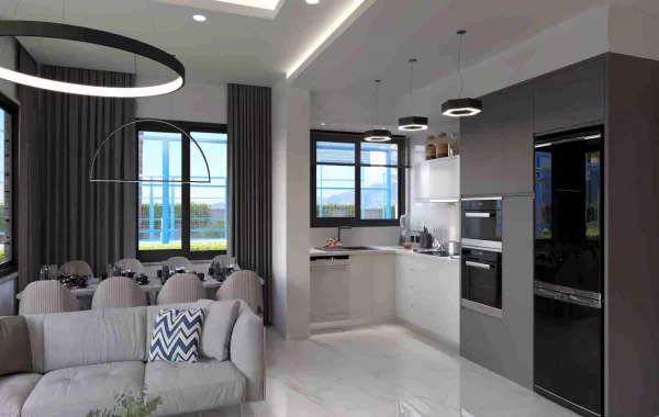Tranquil apartment for sale in Mahmutlar, a fantastic location surrounded by mountains and sea