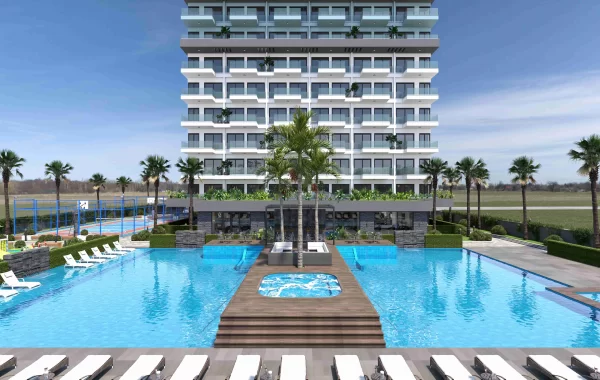 Tranquil apartment for sale in Mahmutlar, a fantastic location surrounded by mountains and sea