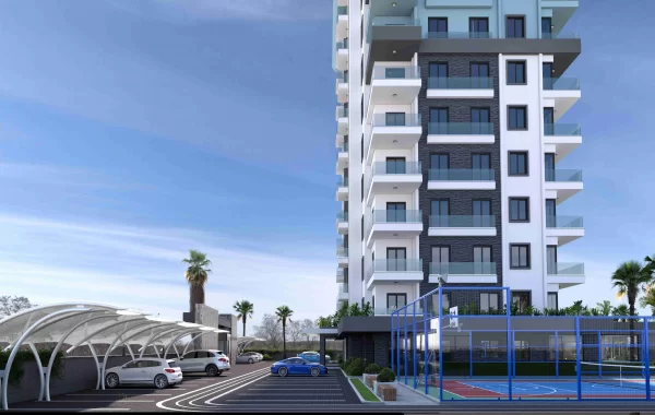 Tranquil apartment for sale in Mahmutlar, a fantastic location surrounded by mountains and sea