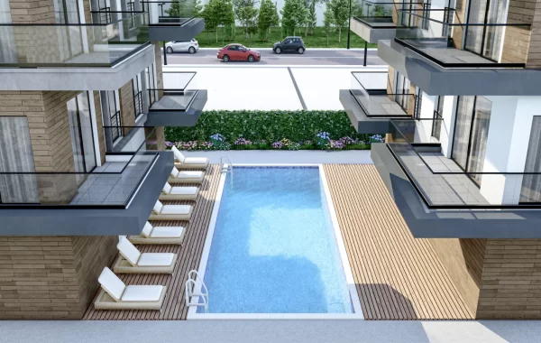 Modern designed apartments for sale in Mahmutlar, Alanya. International and welcoming environment