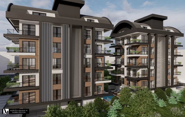 Modern designed apartments for sale in Mahmutlar, Alanya. International and welcoming environment