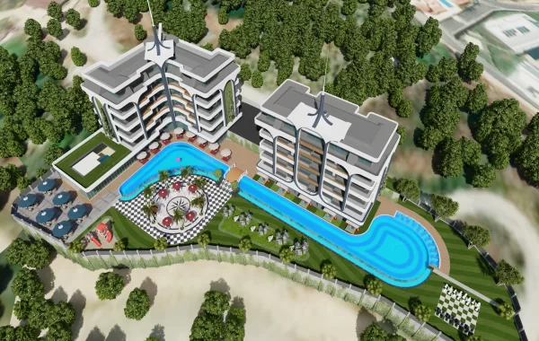 Anmärkningsvärda lägenheter till salu i Kargicak, Alanya, område med vackert naturlandskap