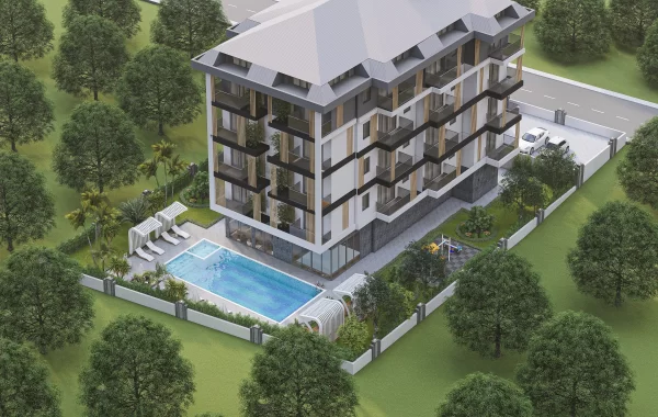 Raffinierter Komplex zum Verkauf in Payallar, einem neuen vielversprechenden Ort für Investitionen