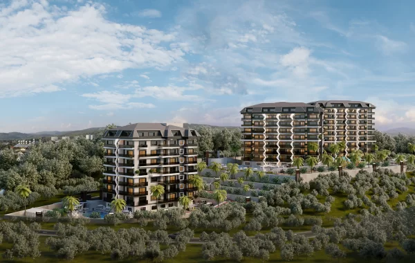 Prestigious hotel style omplex for sale in Avsallar, famous for its sandy beaches and pine forest