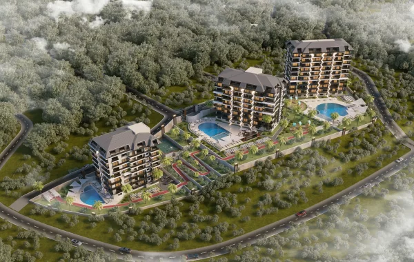 Prestigious hotel style omplex for sale in Avsallar, famous for its sandy beaches and pine forest
