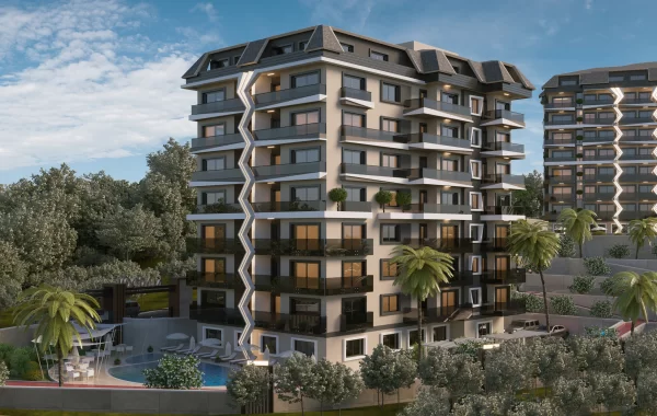 Prestigious hotel style omplex for sale in Avsallar, famous for its sandy beaches and pine forest