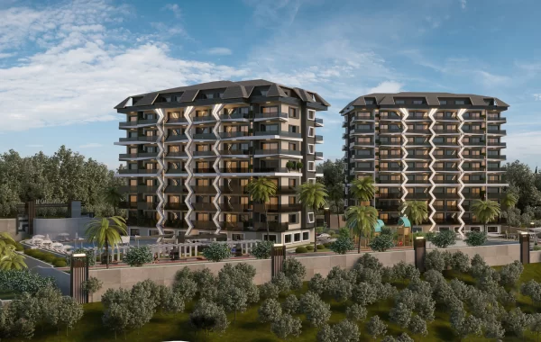 Prestigious hotel style omplex for sale in Avsallar, famous for its sandy beaches and pine forest