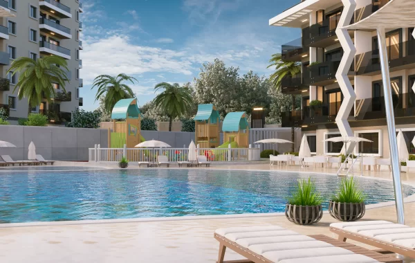 Prestigious hotel style omplex for sale in Avsallar, famous for its sandy beaches and pine forest