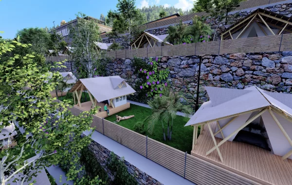 Rare Prefabricated Complex for sale in Mahmutlar, surrounded by Taurus Mountains & Mediterranean Sea