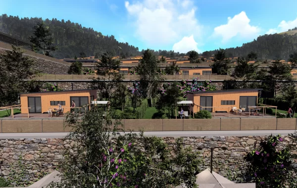 Rare Prefabricated Complex for sale in Mahmutlar, surrounded by Taurus Mountains & Mediterranean Sea