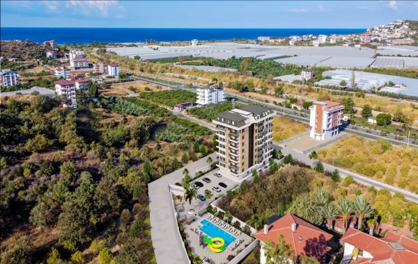 Stilvoller Komplex in Demirtas, einer beliebten Gegend von Alanya mit großem Entwicklungspotenzial