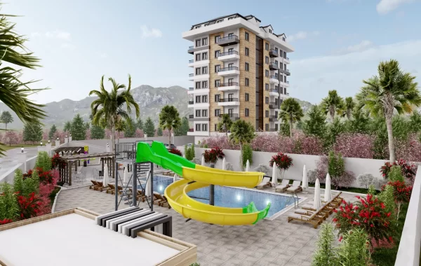 Stilvoller Komplex in Demirtas, einer beliebten Gegend von Alanya mit großem Entwicklungspotenzial