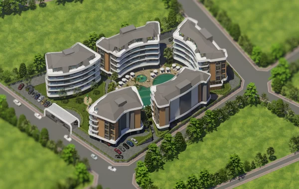 Breathe-Taking Complex for sale in Oba, a remarkably modern residential area near the sea
