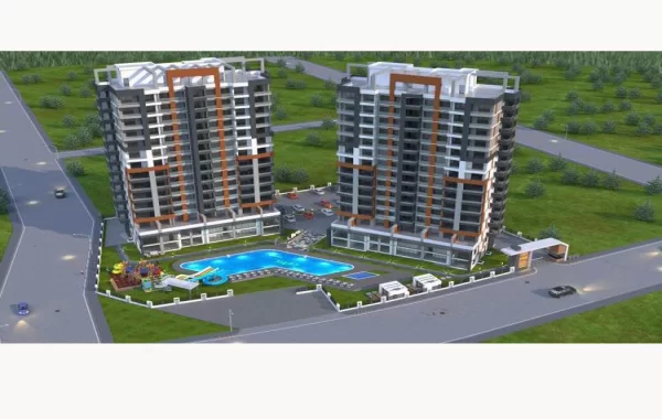 Premium-Komplex in Mersin, einem frischen Küstenbezirk und einem sich entwickelnden Viertel