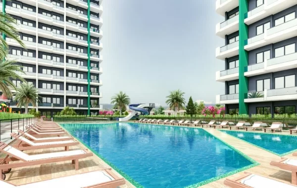 Neuer Wohnkomplex in Mersin, eine sehr beliebte Region bei Touristen und Einheimische