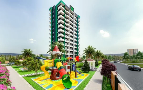 Neuer Wohnkomplex in Mersin, eine sehr beliebte Region bei Touristen und Einheimische