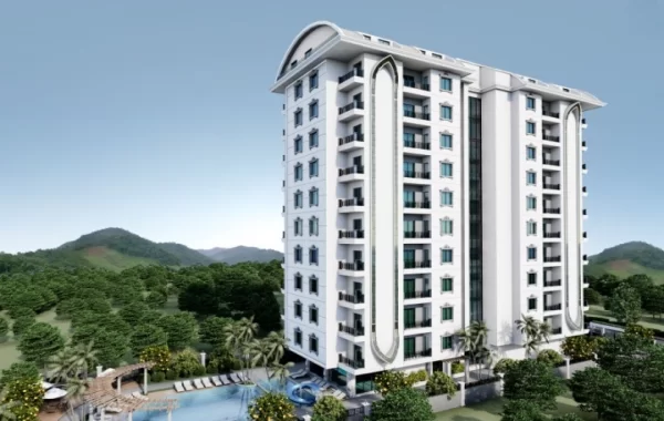 Luxus Komplex in Mahmutlar, einer der belebtesten Gegenden von Alanya mit sozialen Einrichtungen