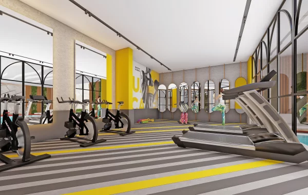 Brillanter Komplex in Mahmutlar, Alanya mit sozialen Bereichen & Stadtleben in der Nähe des Meeres