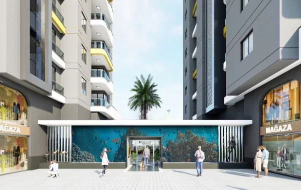 Brilliant Complex in Mahmutlar, Alanya. Where social areas & city life are intertwined near the sea