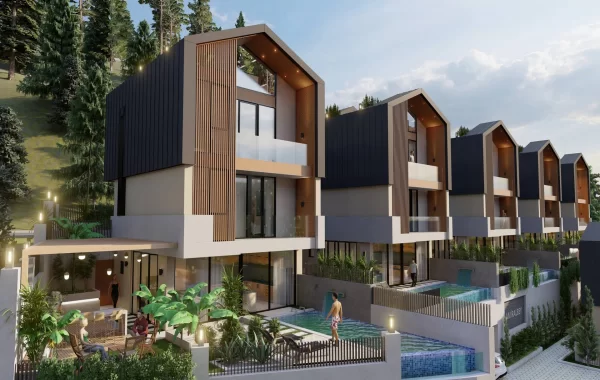 Genießen Sie die perfekte Aussicht mit günstig gelegenen Luxusvillen in Alanya