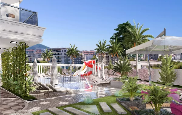 Wohnungen mit modernem Design in Gazipasa, berühmt für seine üppige Landschaft und ruhige Umgebung