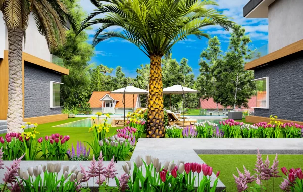 Erstaunliche Villen mit großartigen Annehmlichkeiten und Grünflächen in Kargicak, Alanya