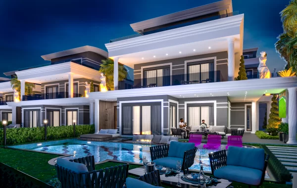 Luxusvillen mit privaten Pools und hohem Standard in Kargicak, der schönen Region von Alanya