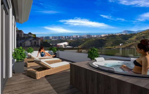Luxusvillen mit privaten Pools und hohem Standard in Kargicak, der schönen Region von Alanya