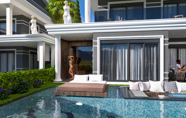 Luxusvillen mit privaten Pools und hohem Standard in Kargicak, der schönen Region von Alanya