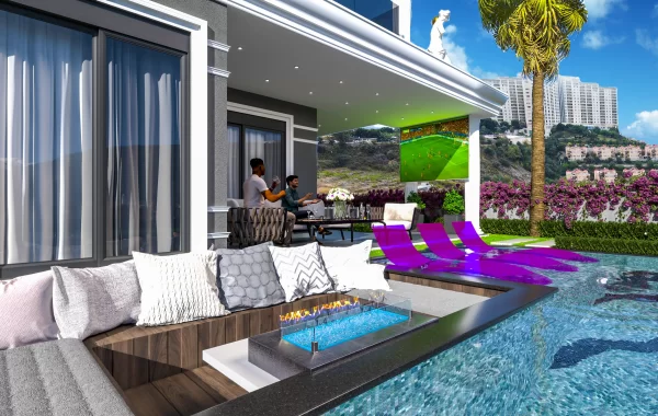 Luxusvillen mit privaten Pools und hohem Standard in Kargicak, der schönen Region von Alanya