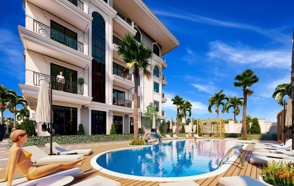 Upscale Apartments for sale in Oba, one of the favourite settlements of Alanya